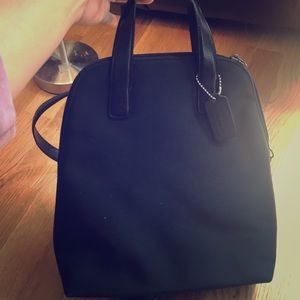 Black coach backpack